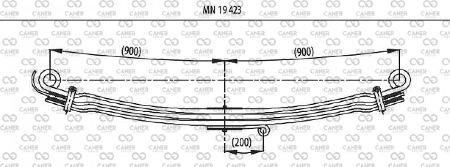 MAN 19.423 / 40.423 / 32.310 ÖN ANA KAT 90X90 BURÇSUZ-;81434026058-01; 